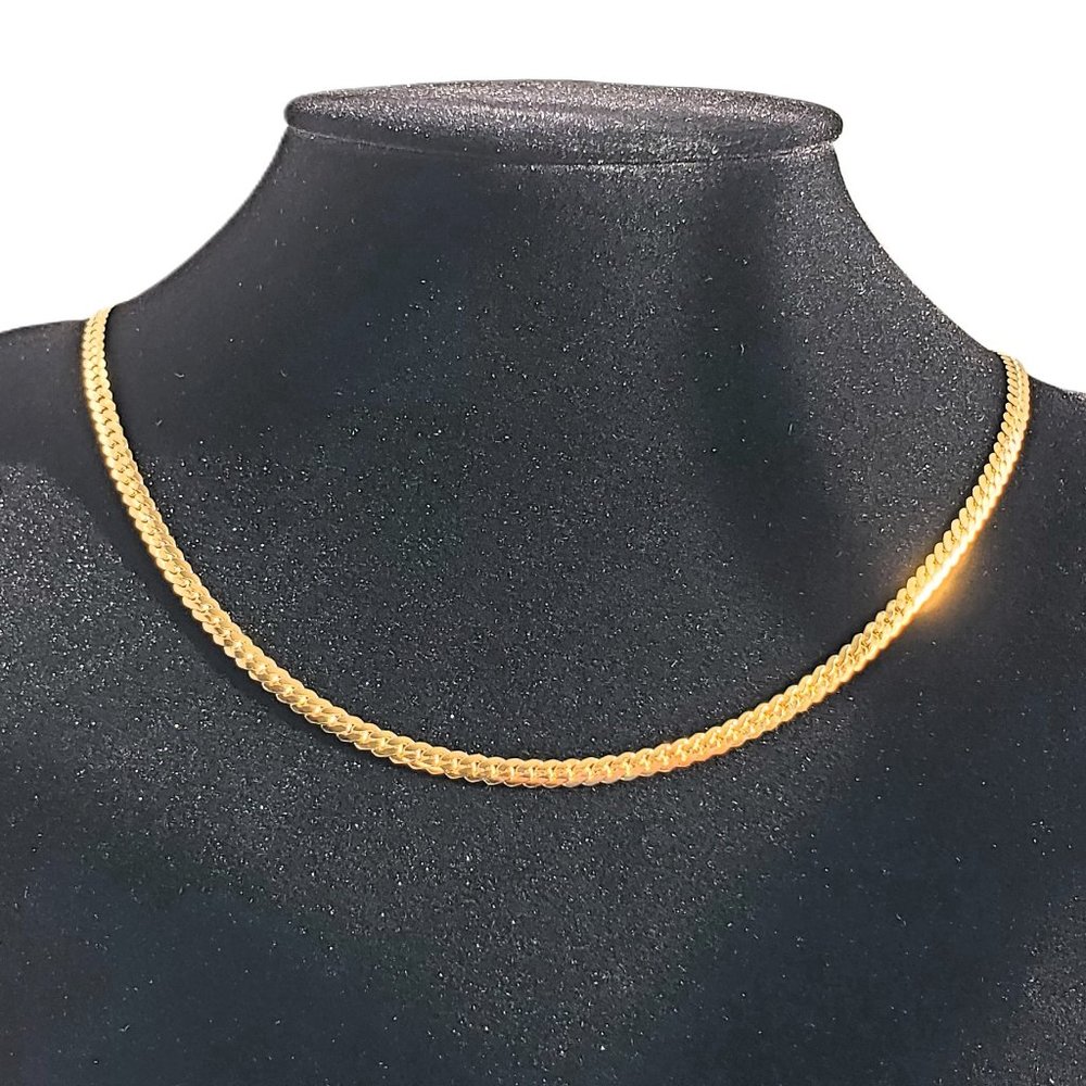 Mens 20" 18K Gold Wheat Chain Link Necklace Guys 18 Karat Guys Jewelry 20in NEW